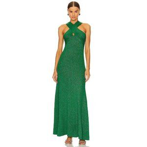 LE SUPERBE Women's Take It To The Maxi Dress Size S In Green Shine
